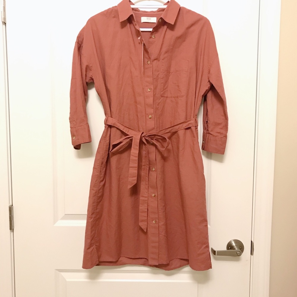 Uniqlo shirt dress